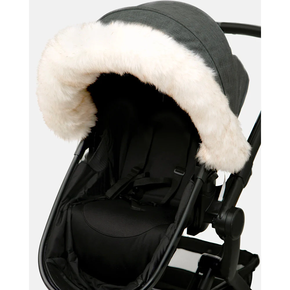 7AM Enfant Marquee Canopy Cover Tundra in White Beige - Image 3