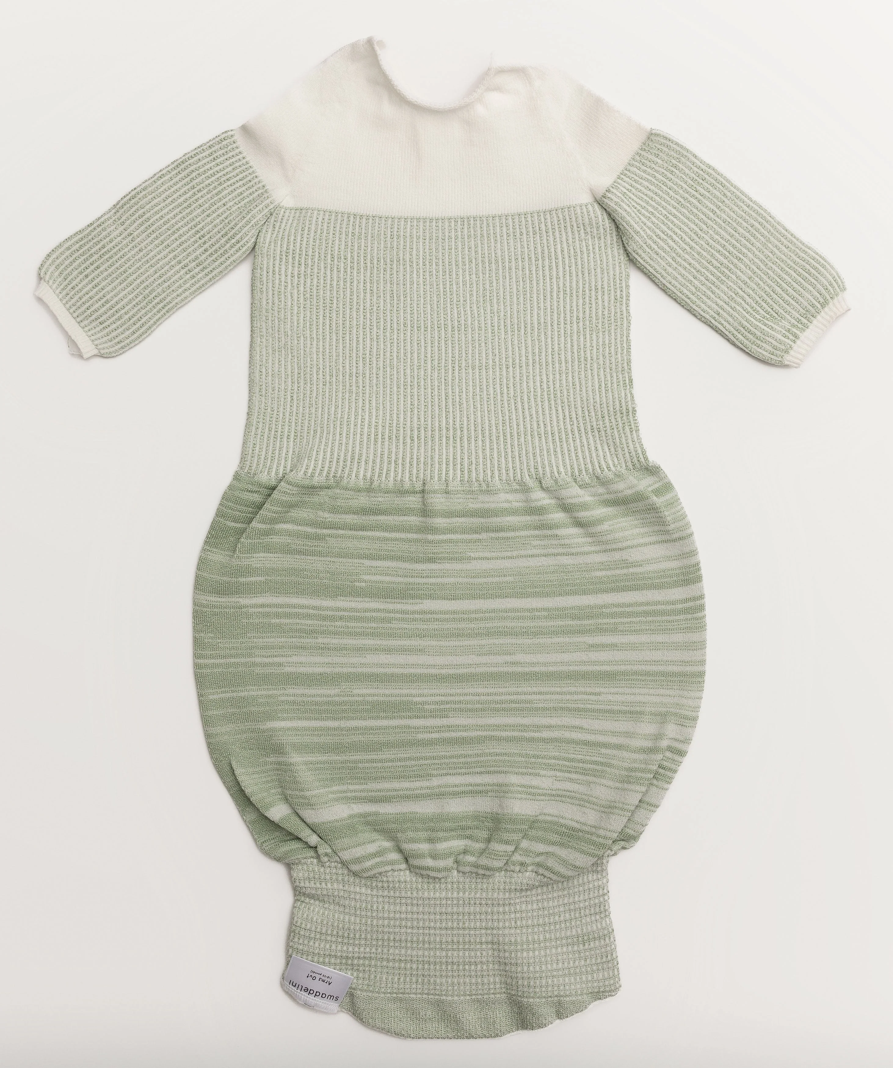 Swaddelini Bamboo Blend Mint Arms Out™ Long Sleeve Sleep Sack - Image 5