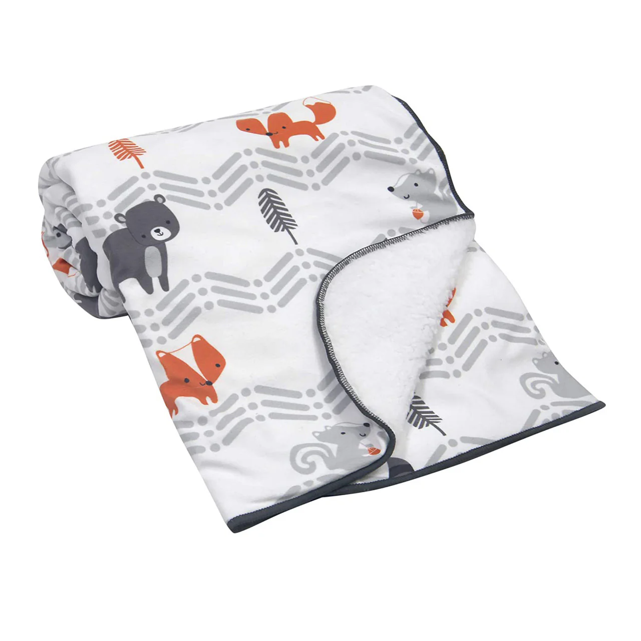 Bedtime Originals Acorn Sherpa Blanket - Image 3