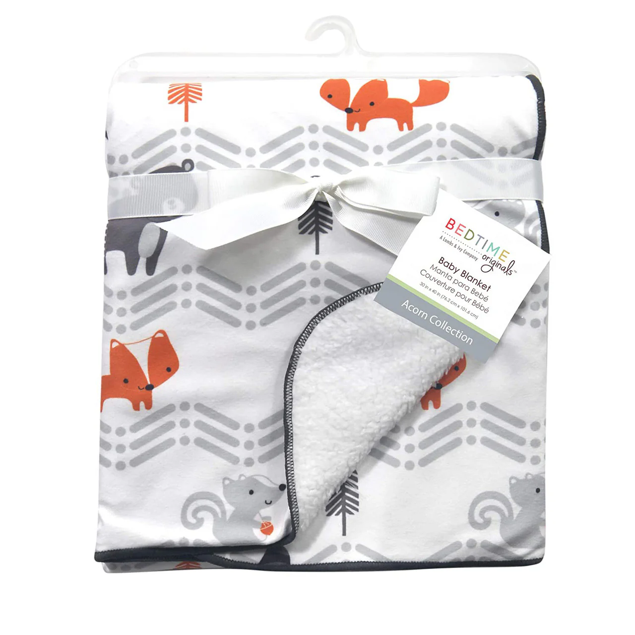 Bedtime Originals Acorn Sherpa Blanket - Image 4