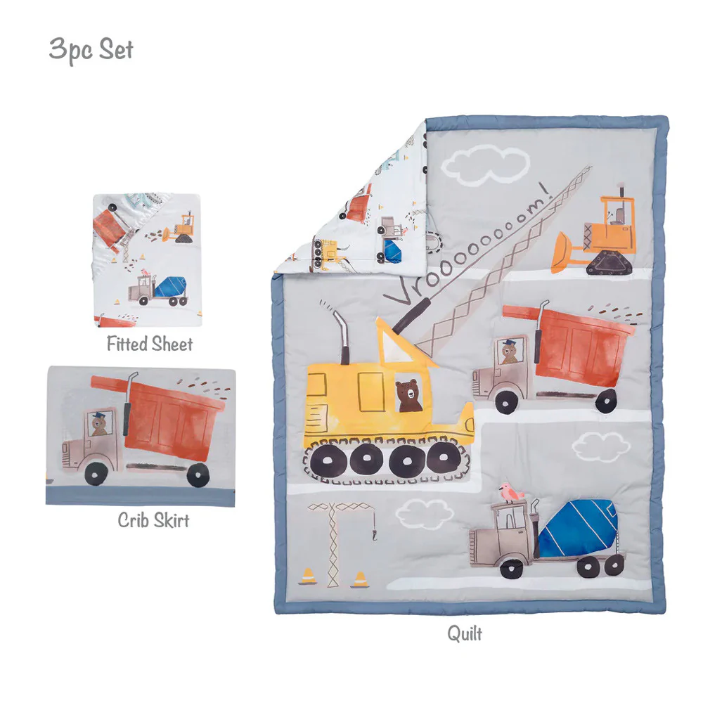 Bedtime Originals Construction Zone 3-Piece Bedding Set - Image 8
