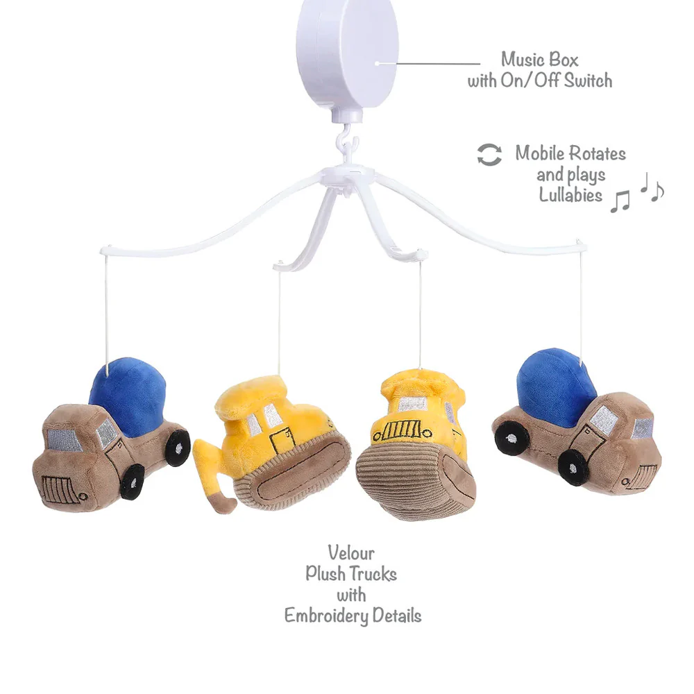 Bedtime Originals Construction Zone Musical Mobile - Plays 20 minutes - Image 5