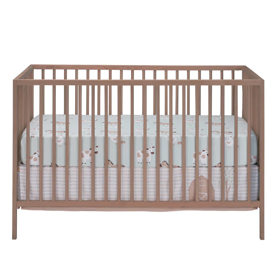 Bedtime Originals Farmyard Friends 3-Piece Infant Baby Nursery Crib Bedding Set - Image 7
