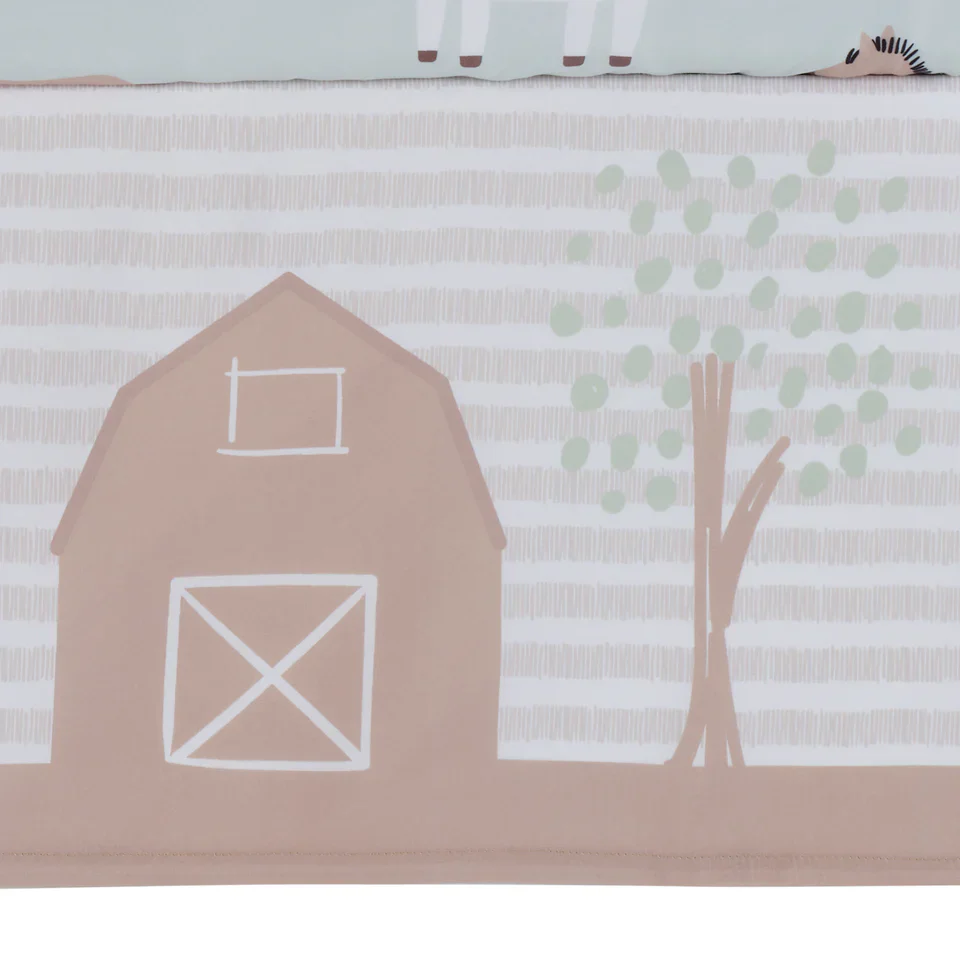 Bedtime Originals Farmyard Friends 3-Piece Infant Baby Nursery Crib Bedding Set - Image 8