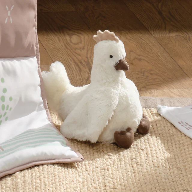 Bedtime Originals Farmyard Friends Plush Chicken Stuffed Animal Toy - Peep - Image 8