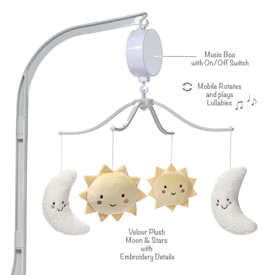 Bedtime Originals Little Star Celestial Musical Baby Crib Mobile Soother Toy - Image 2