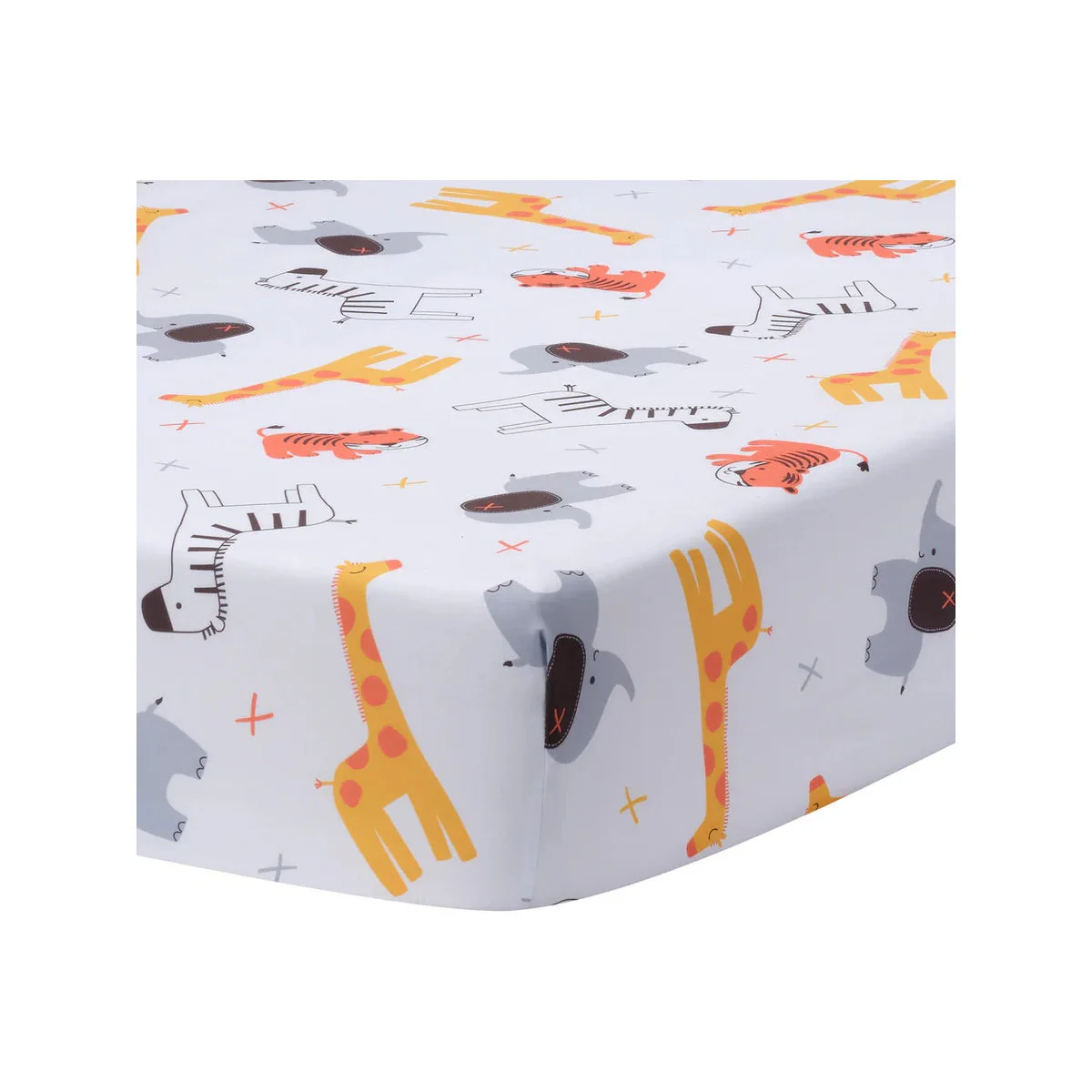 Bedtime Originals Lollipop Jungle Microfiber Baby Fitted Crib/Toddler Sheet - Image 6