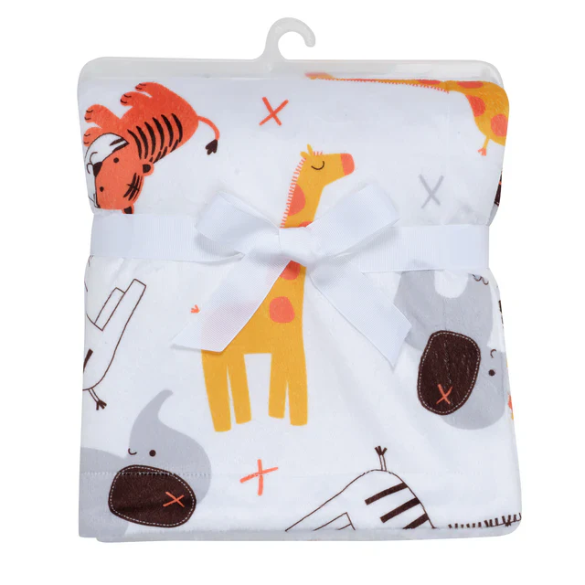 Bedtime Originals Lollipop Jungle Soft Fleece Safari-Themed Baby Blanket - Image 5