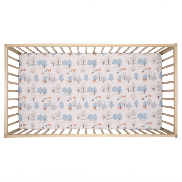 Bedtime Originals Sleepytime Bear Woodland Baby/Toddler Fitted Crib Sheet - Image 3