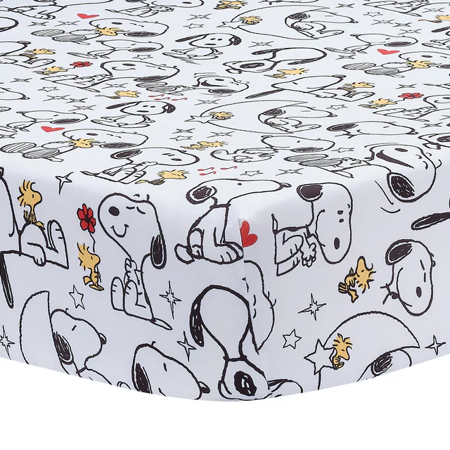 Bedtime Originals Snoopy Love 3-Piece Infant Baby Nursery Crib Bedding Set - Image 4