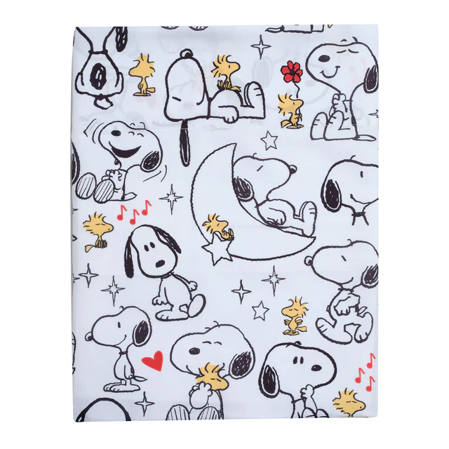 Bedtime Originals Snoopy Love 4-Piece Toddler Bedding Set - Gray/Red/White - Image 4