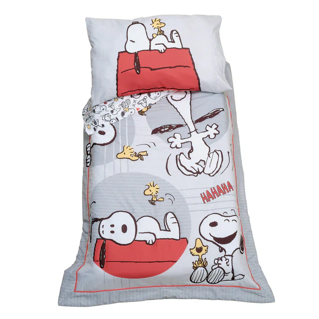 Bedtime Originals Snoopy Love 4-Piece Toddler Bedding Set - Gray/Red/White - Image 6