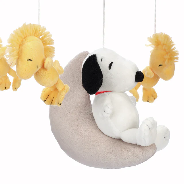 Bedtime Originals Snoopy Love Musical Baby Crib Mobile Soother Toy - Image 4