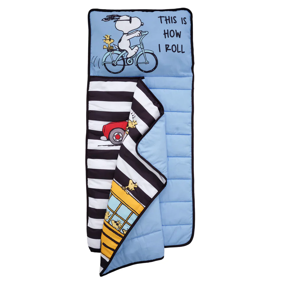 Bedtime Originals Snoopy & Woodstock Peanuts Transportation Toddler Nap Mat - Image 4