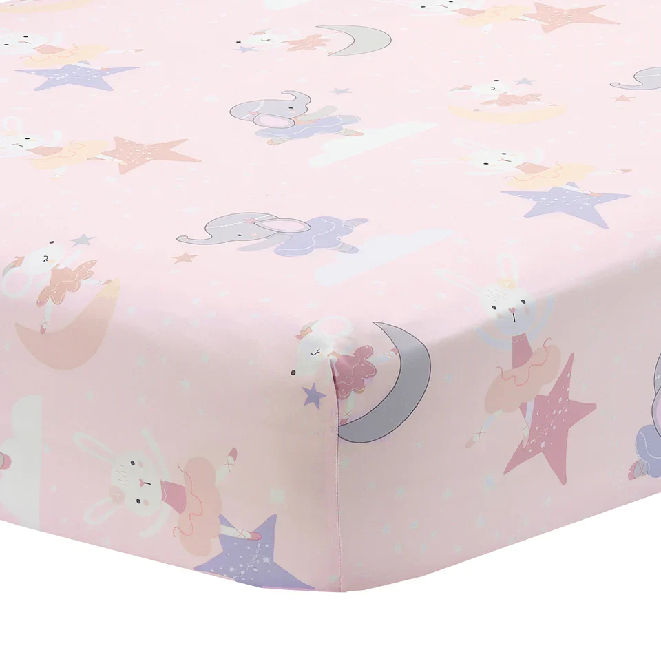Bedtime Originals Tiny Dancer 3-Piece Ballet Baby Crib Bedding Set - Elephant - Image 4
