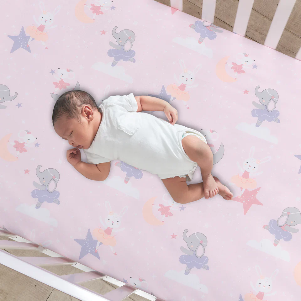 Bedtime Originals Tiny Dancer 3-Piece Ballet Baby Crib Bedding Set - Elephant - Image 5