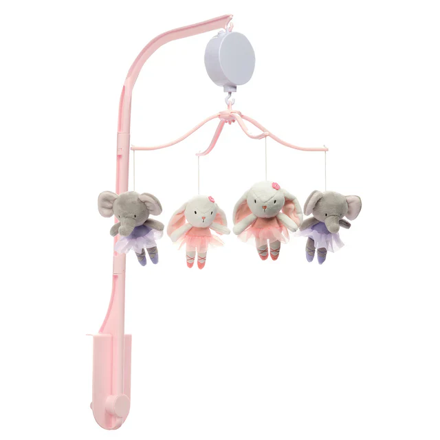 Bedtime Originals Tiny Dancer Ballet Animals Musical Baby Crib Mobile Soother Toy - Image 5