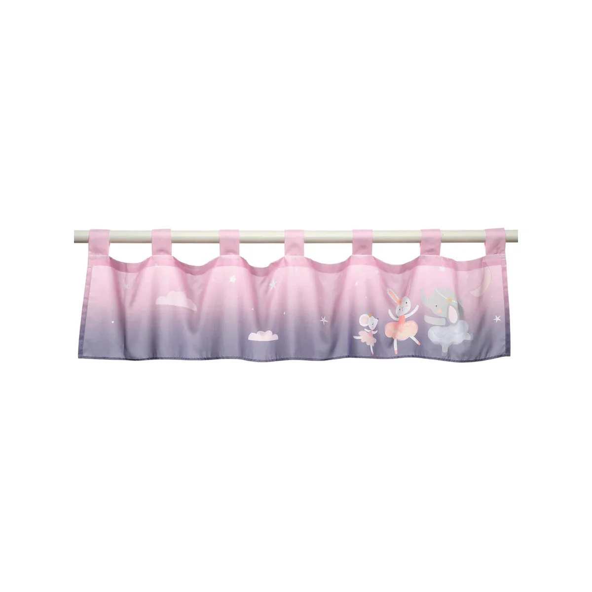 Bedtime Originals Tiny Dancer Ballet Animals Window Valance - Pink/Purple - Image 5