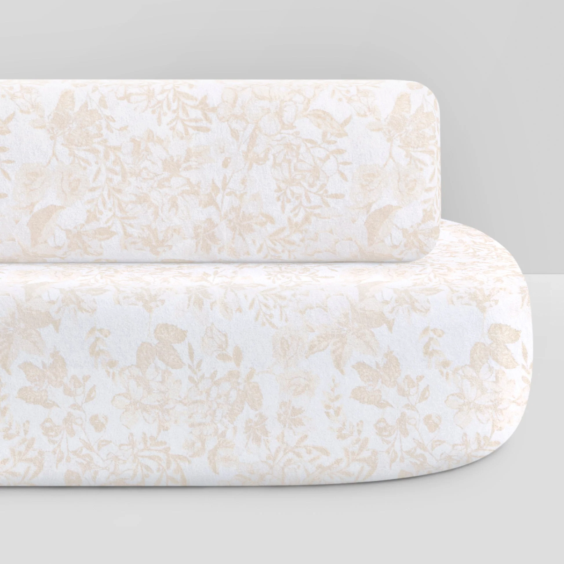 Bellini Oval Organic Jersey Cotton Crib Sheet and Changing Pad Cover Set - Image 2