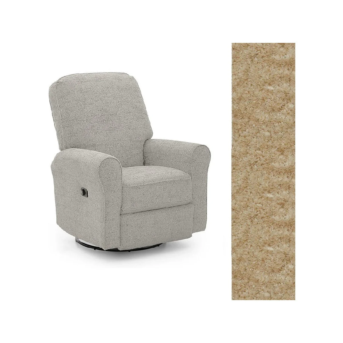 Storytime by Best Chairs Josey Power Tilt Headrest Swivel glider Recliner - Image 100