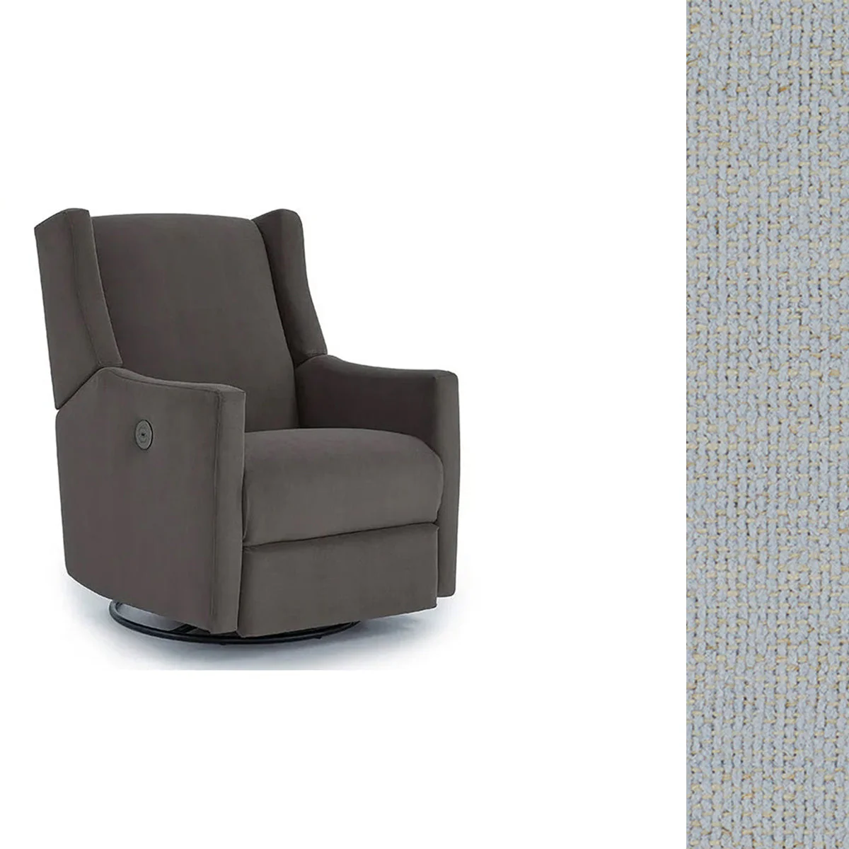 Storytime by Best Chairs Lillian Power Swivel Glider Recliner - Image 105
