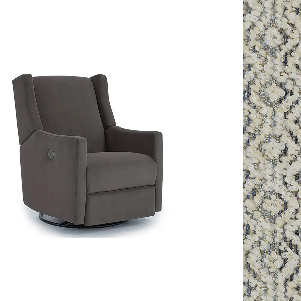Storytime by Best Chairs Lillian Power Swivel Glider Recliner - Image 110