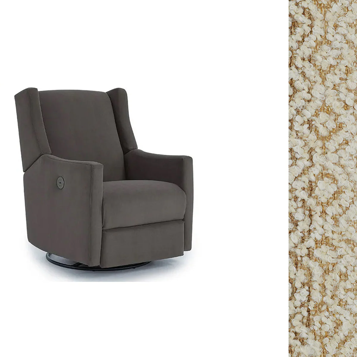 Storytime by Best Chairs Lillian Power Swivel Glider Recliner - Image 111