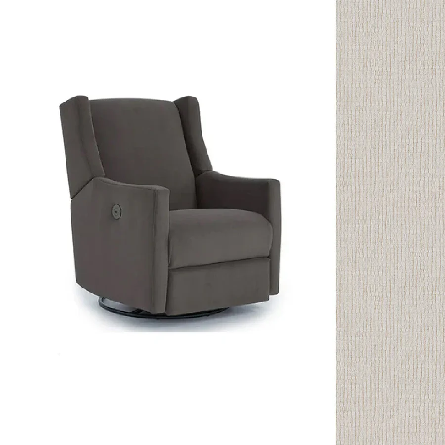 Storytime by Best Chairs Lillian Power Swivel Glider Recliner - Image 15