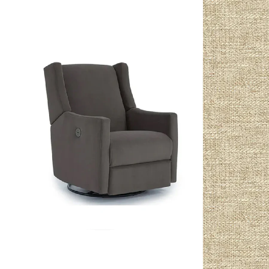 Storytime by Best Chairs Lillian Power Swivel Glider Recliner - Image 17
