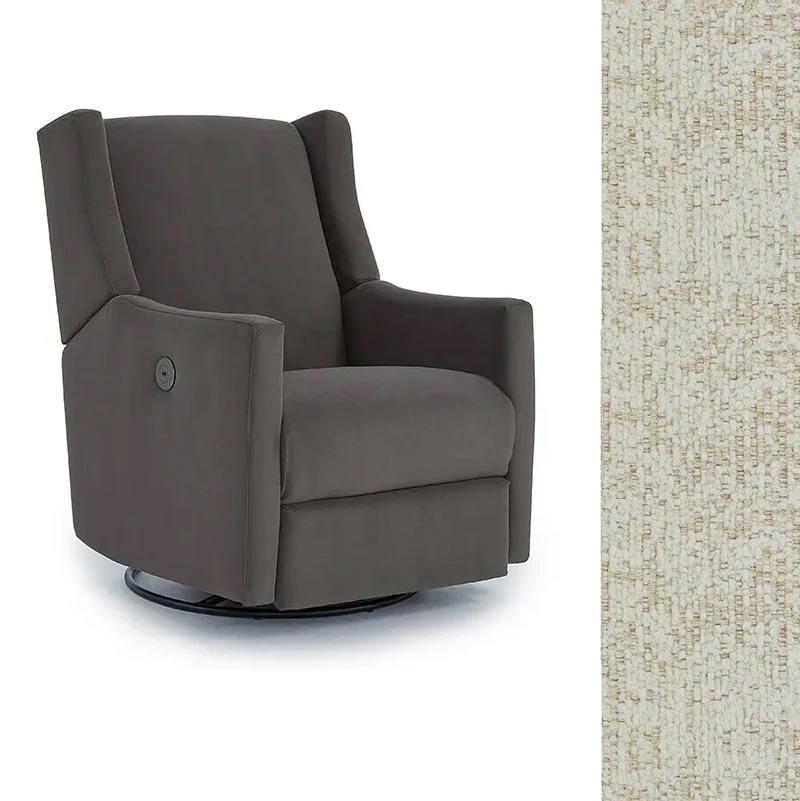 Storytime by Best Chairs Lillian Power Swivel Glider Recliner - Image 26