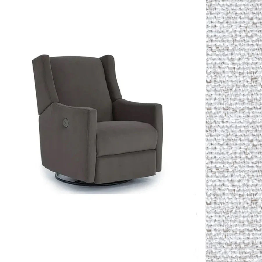 Storytime by Best Chairs Lillian Power Swivel Glider Recliner - Image 33