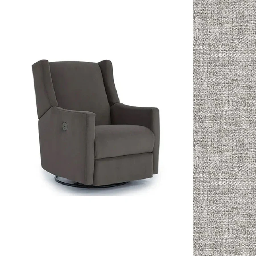 Storytime by Best Chairs Lillian Power Swivel Glider Recliner - Image 4