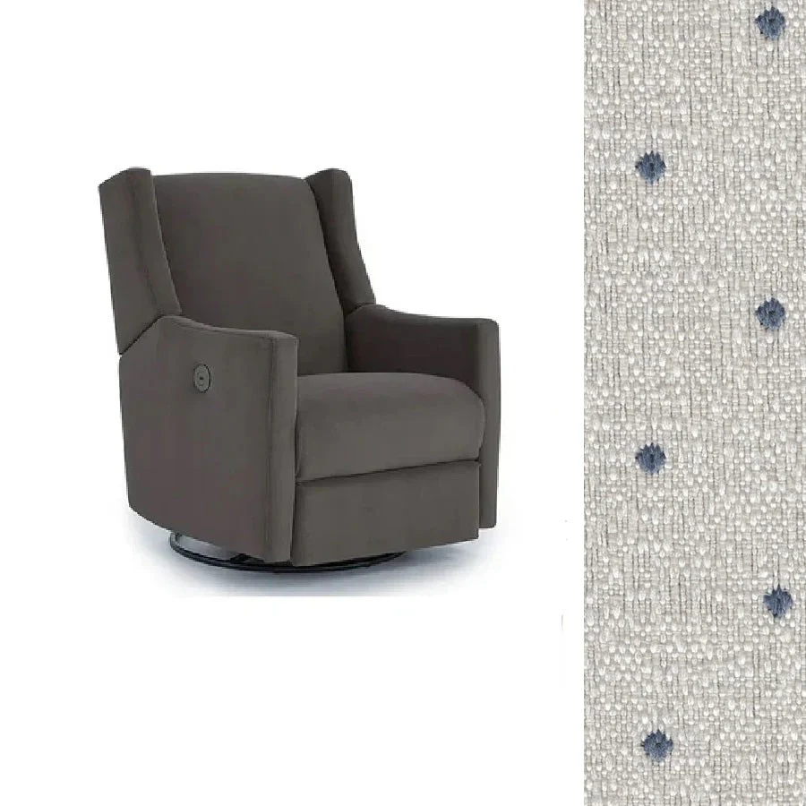 Storytime by Best Chairs Lillian Power Swivel Glider Recliner - Image 44