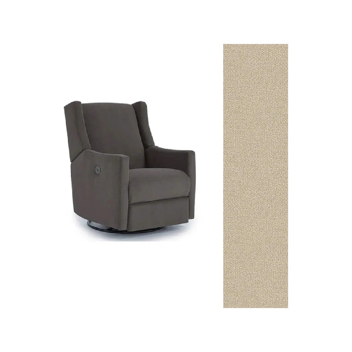 Storytime by Best Chairs Lillian Power Swivel Glider Recliner - Image 47