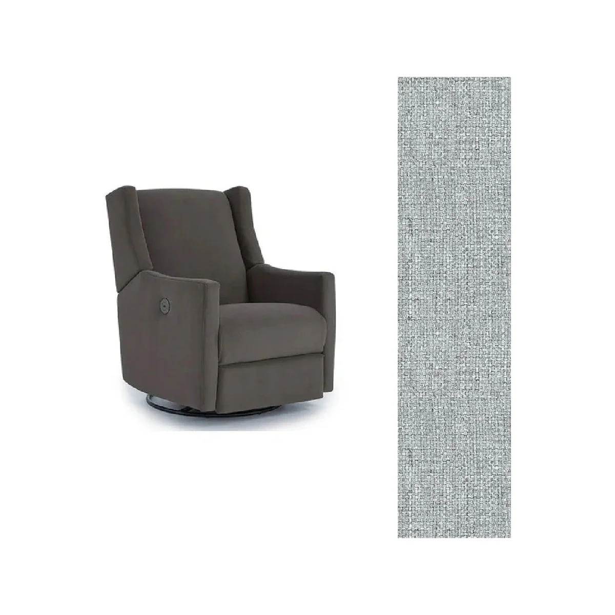 Storytime by Best Chairs Lillian Power Swivel Glider Recliner - Image 49