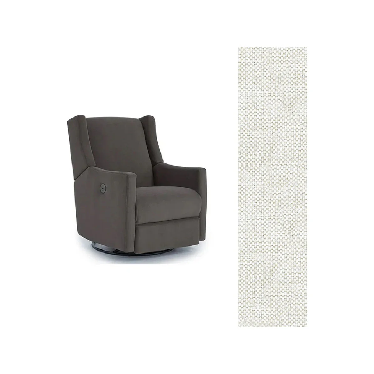 Storytime by Best Chairs Lillian Power Swivel Glider Recliner - Image 51