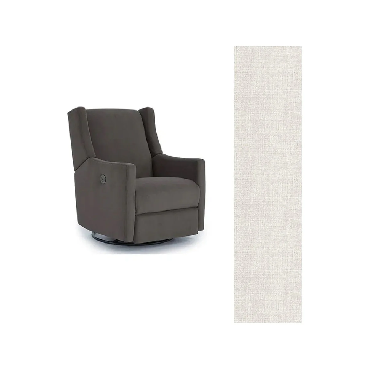 Storytime by Best Chairs Lillian Power Swivel Glider Recliner - Image 53