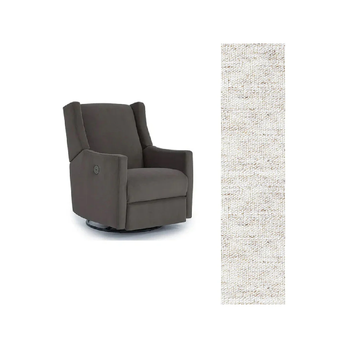 Storytime by Best Chairs Lillian Power Swivel Glider Recliner - Image 54
