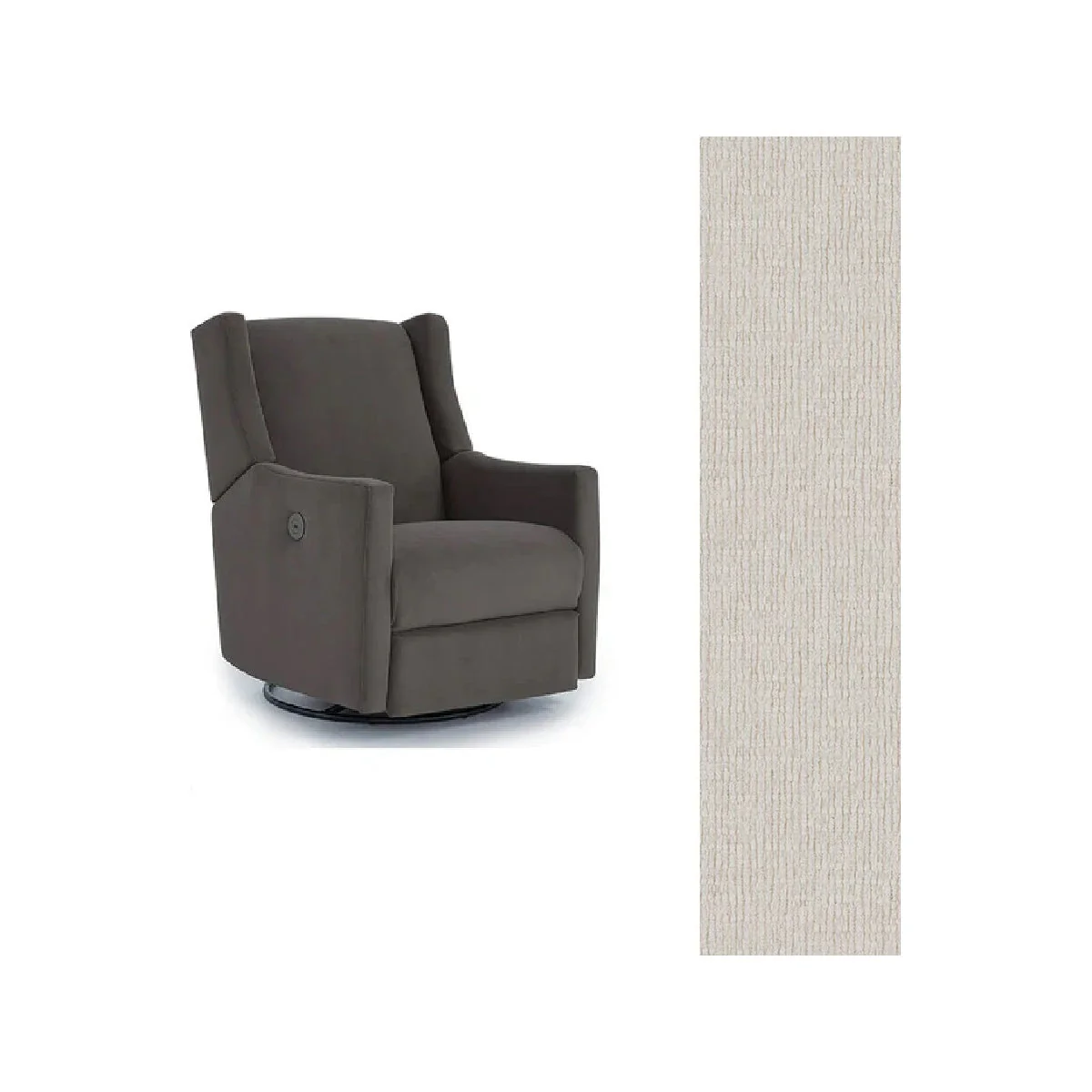 Storytime by Best Chairs Lillian Power Swivel Glider Recliner - Image 58