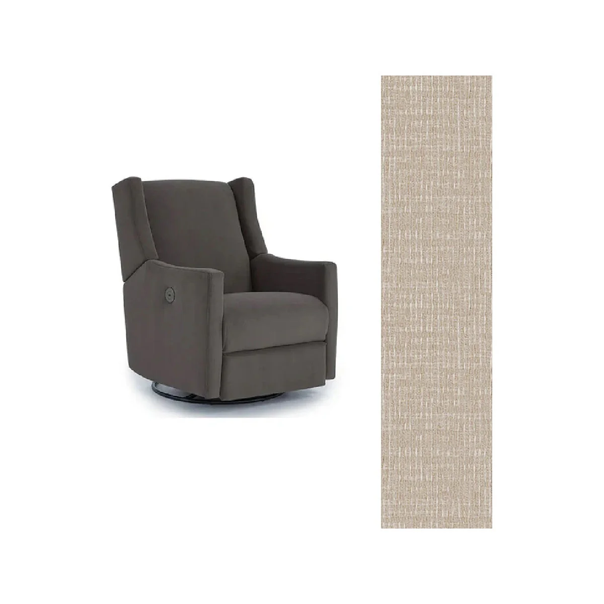 Storytime by Best Chairs Lillian Power Swivel Glider Recliner - Image 59