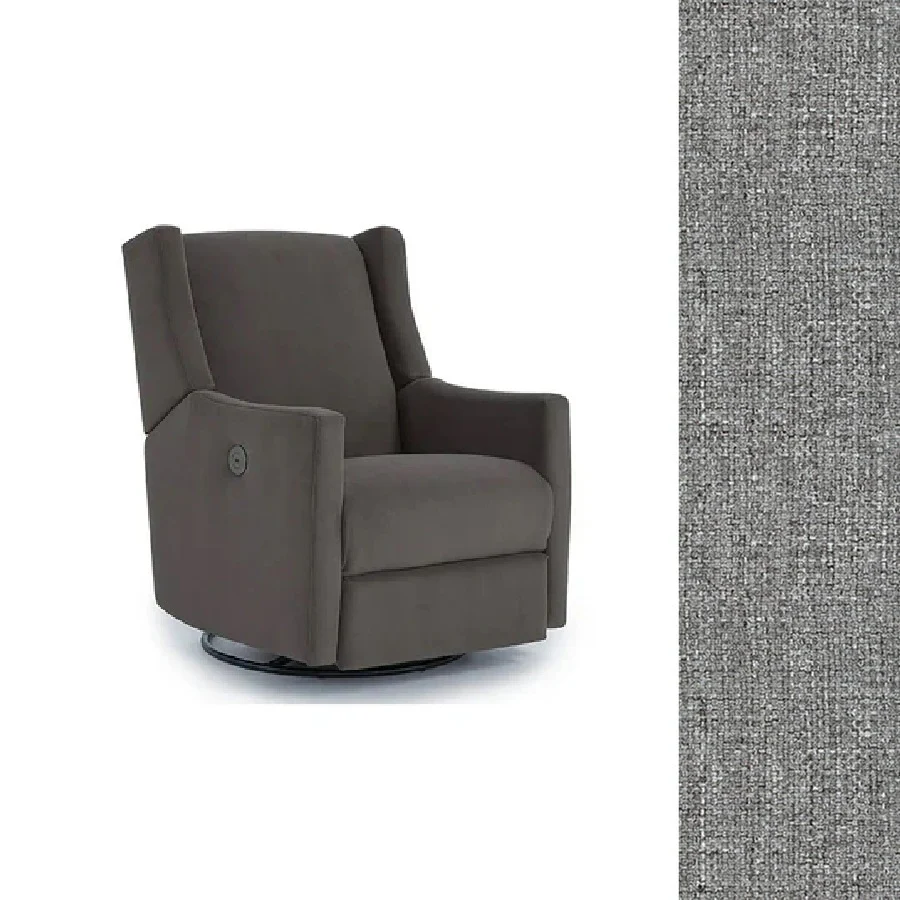 Storytime by Best Chairs Lillian Power Swivel Glider Recliner - Image 6