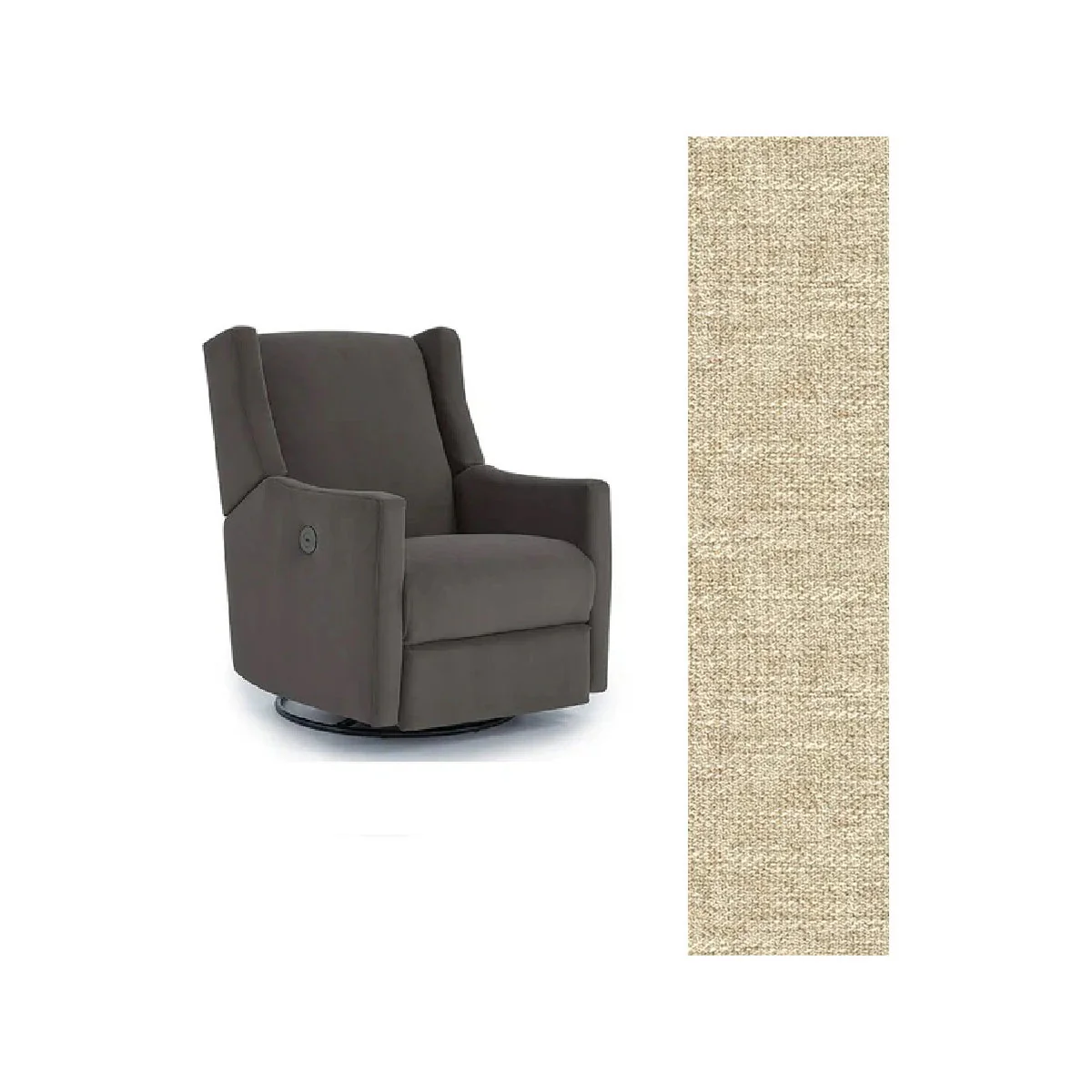 Storytime by Best Chairs Lillian Power Swivel Glider Recliner - Image 60