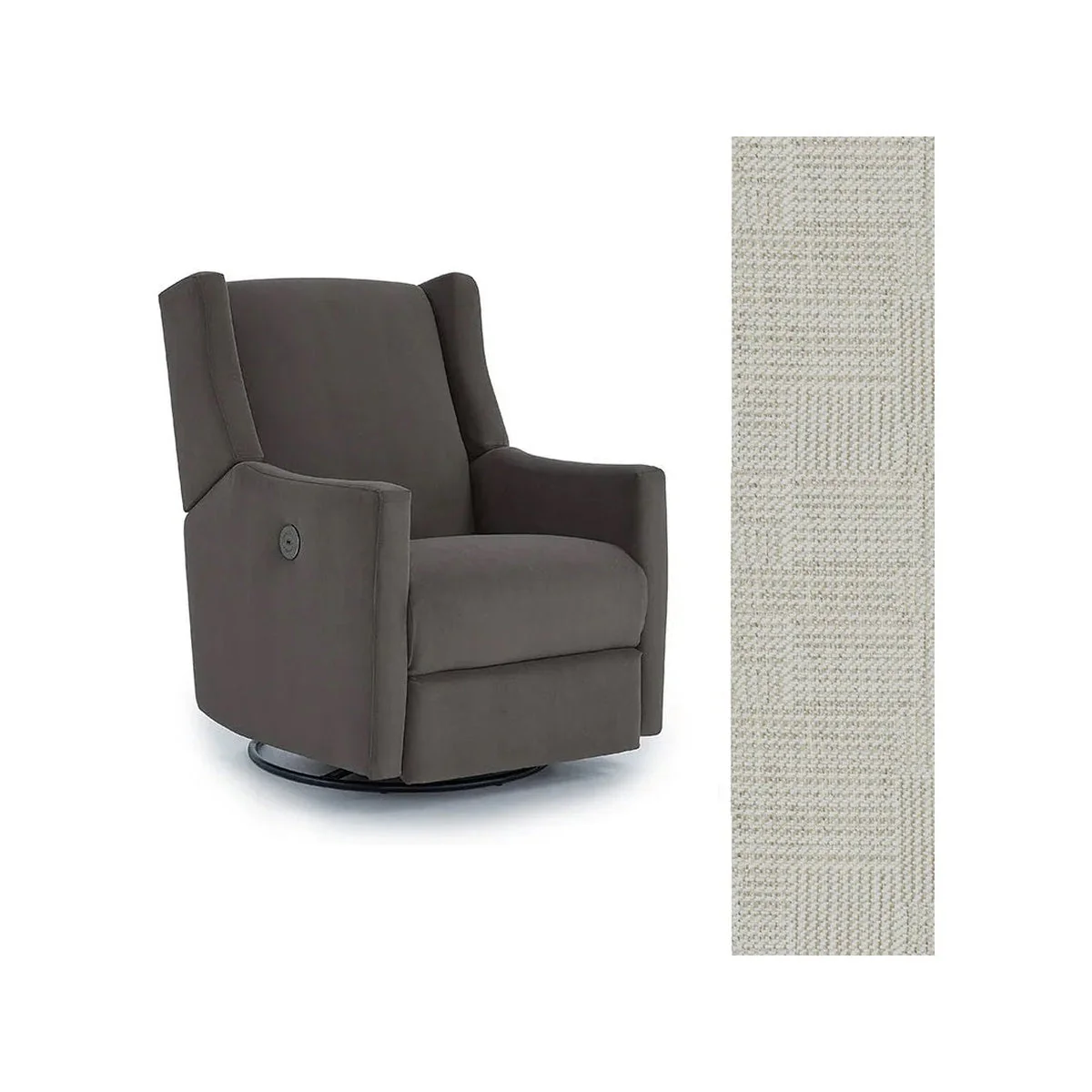 Storytime by Best Chairs Lillian Power Swivel Glider Recliner - Image 63