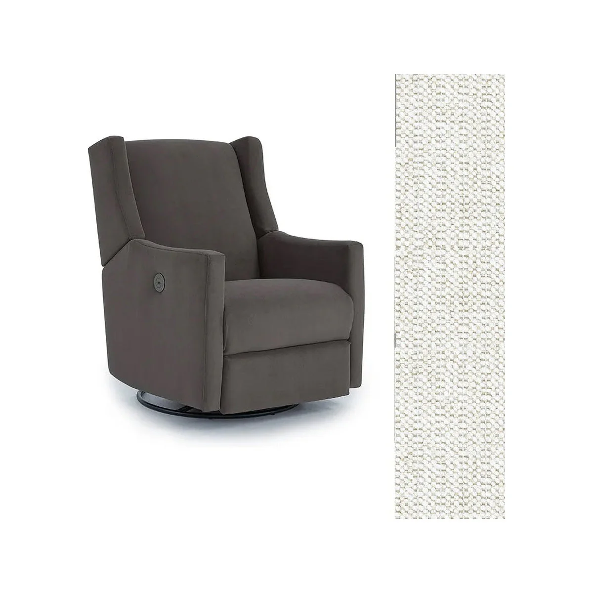 Storytime by Best Chairs Lillian Power Swivel Glider Recliner - Image 66