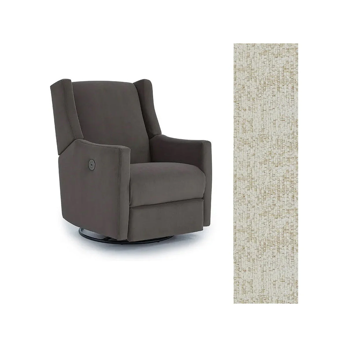 Storytime by Best Chairs Lillian Power Swivel Glider Recliner - Image 68