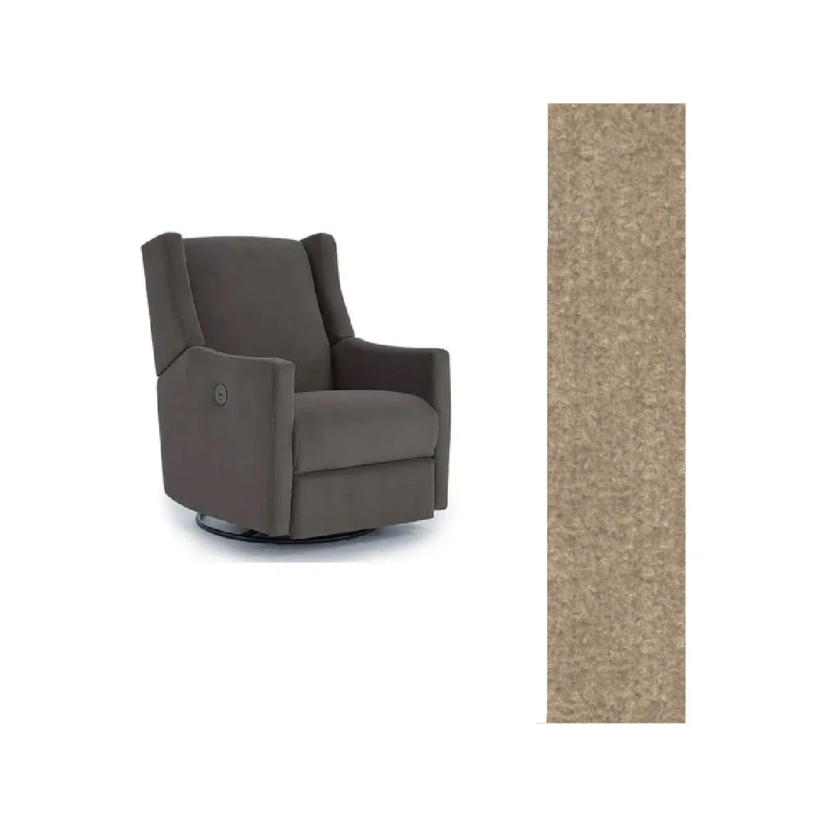 Storytime by Best Chairs Lillian Power Swivel Glider Recliner - Image 72