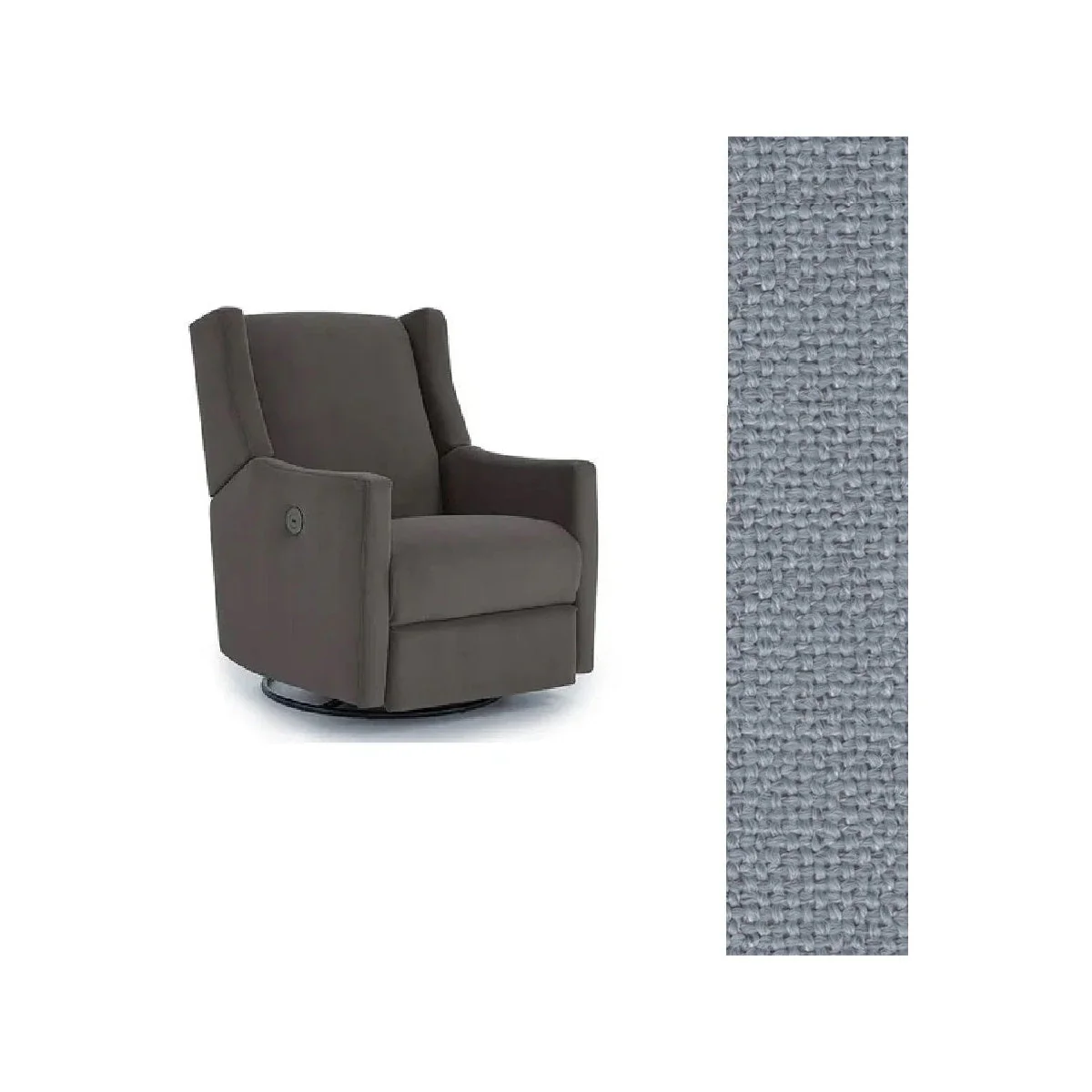 Storytime by Best Chairs Lillian Power Swivel Glider Recliner - Image 73