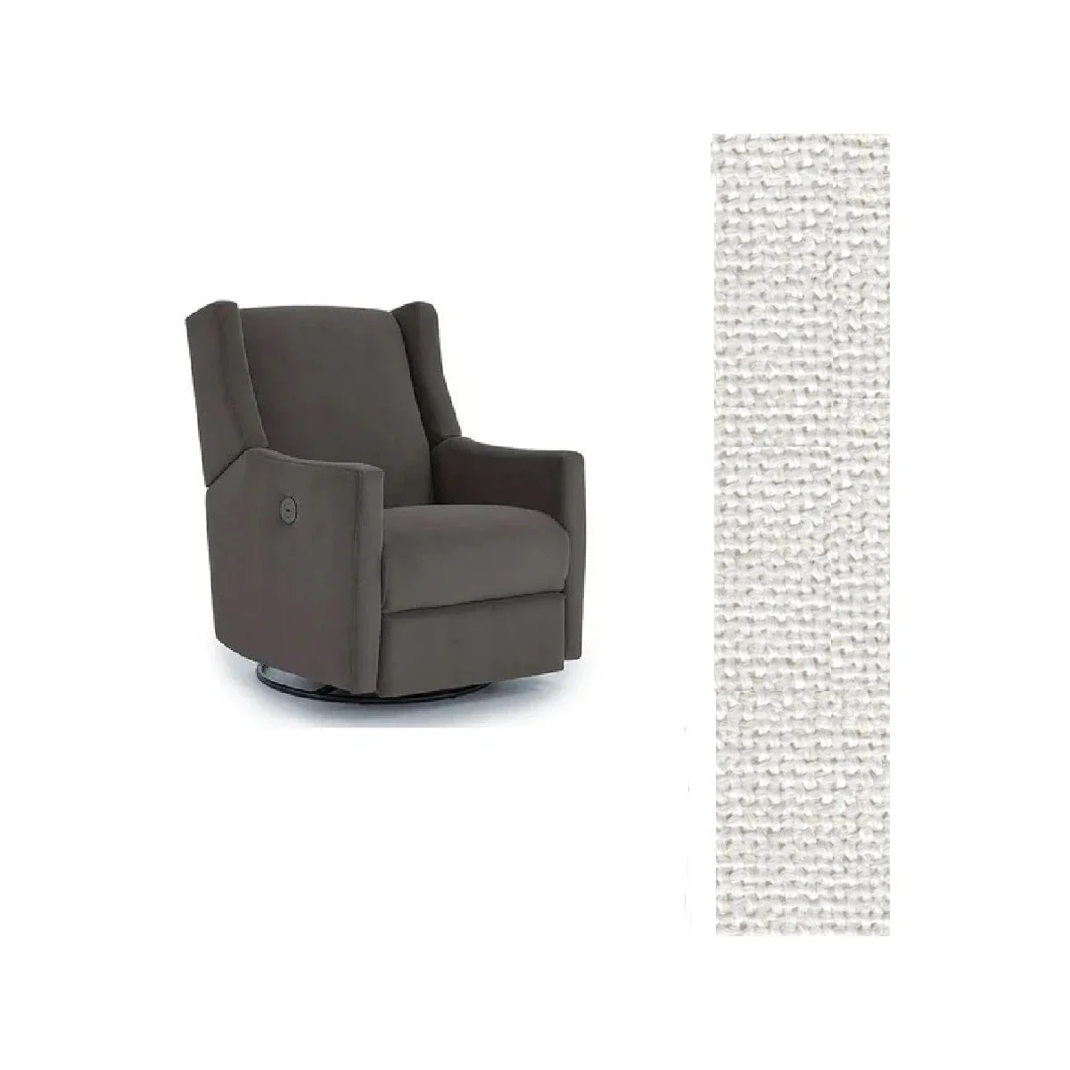 Storytime by Best Chairs Lillian Power Swivel Glider Recliner - Image 75