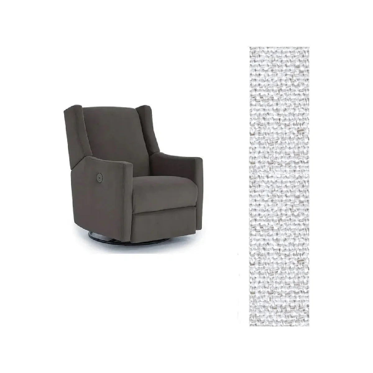 Storytime by Best Chairs Lillian Power Swivel Glider Recliner - Image 76