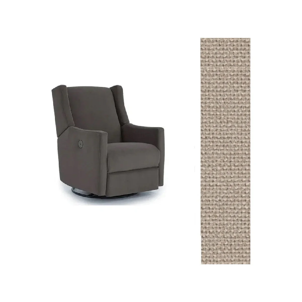 Storytime by Best Chairs Lillian Power Swivel Glider Recliner - Image 77